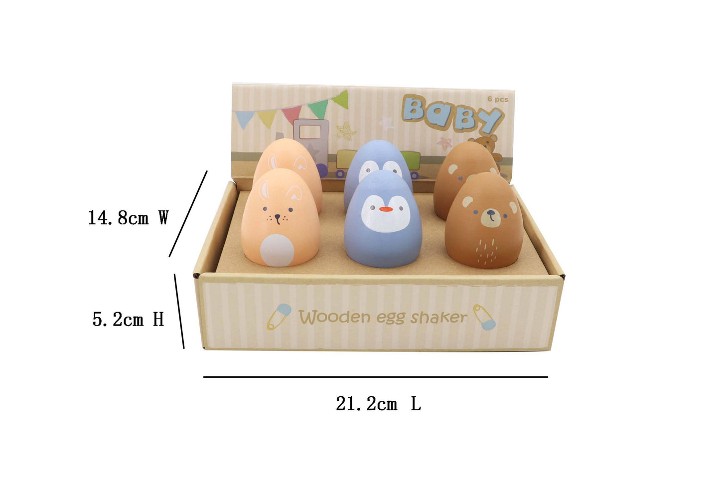 Wooden Shake Eggs