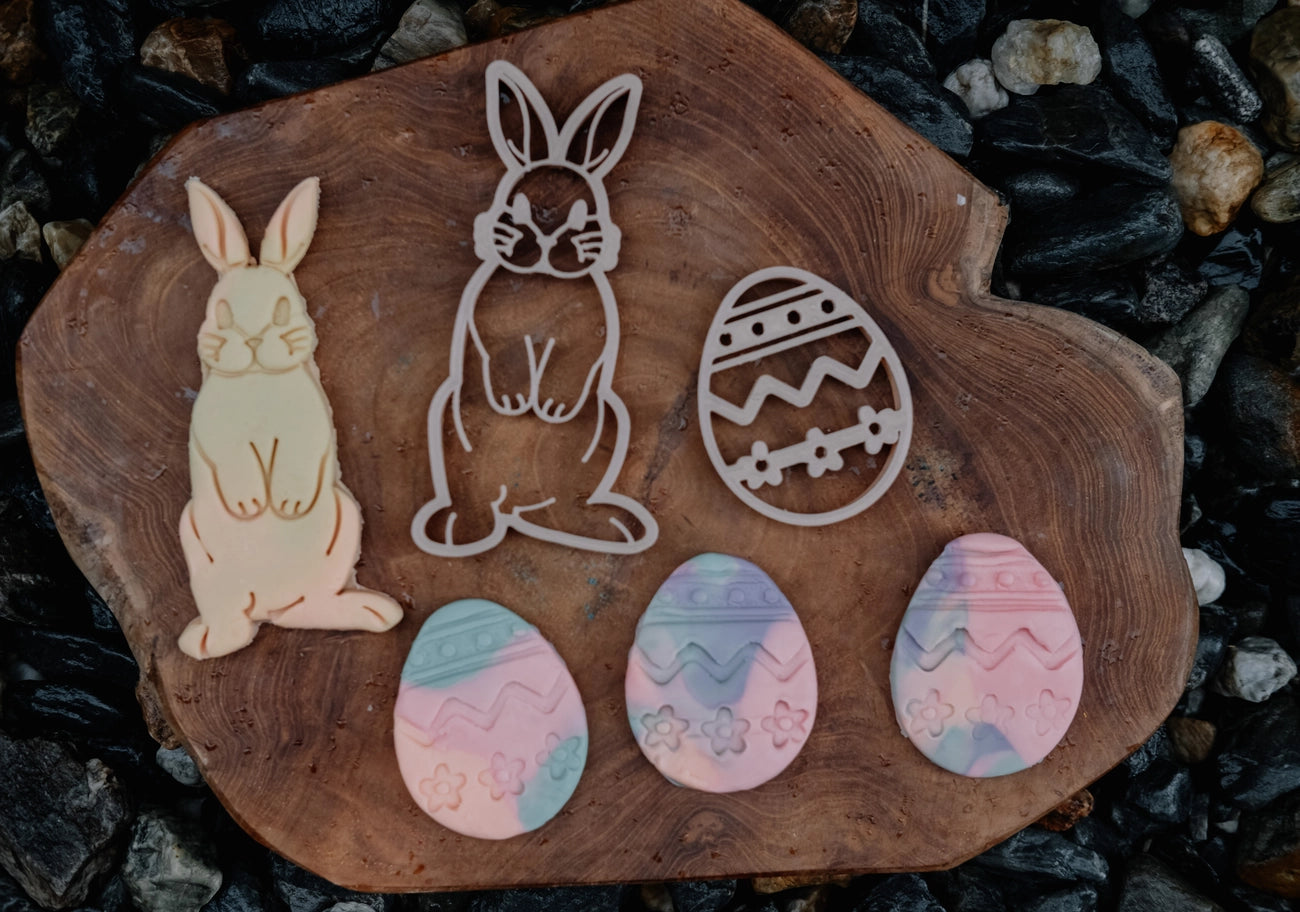 easter cookie cutter 2pc set