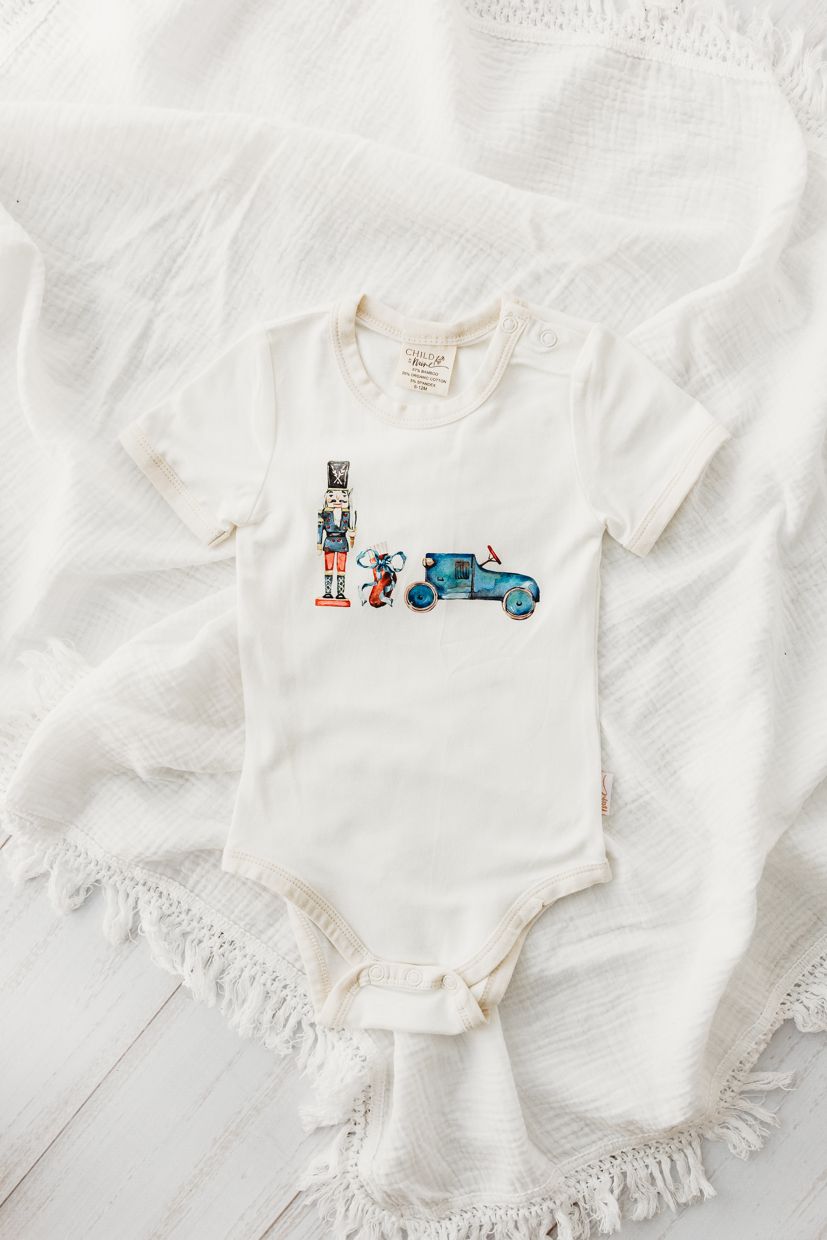 Child Of Mine - Blue Vintage Toys Bodysuit - preorder