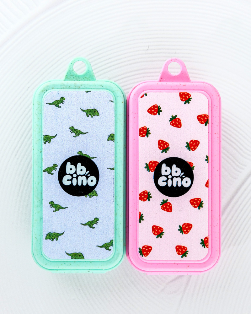 Silicone Straw Set: Dinosaur