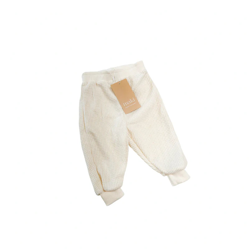 Maki The Label -Waffle Trackpants Cream