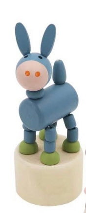 Wooden Farm Animal Press Toys