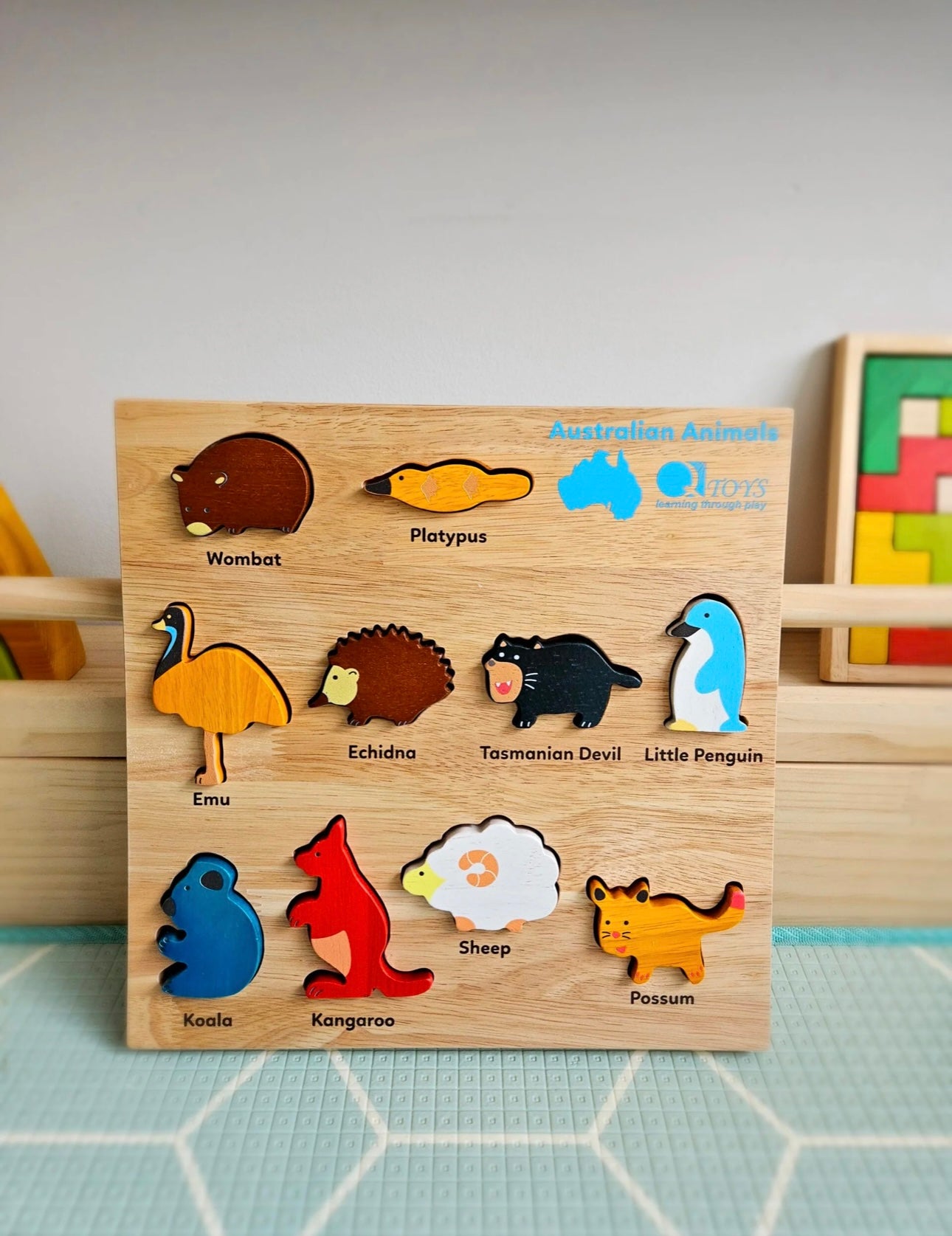 Qtoys - Australian Animal Coloured Puzzle