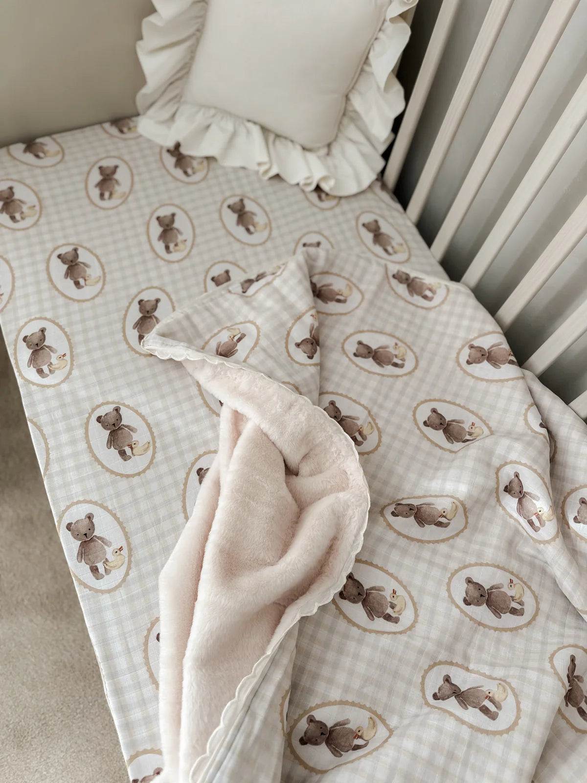 Pop Ya Tot Ted & Duck Blanket