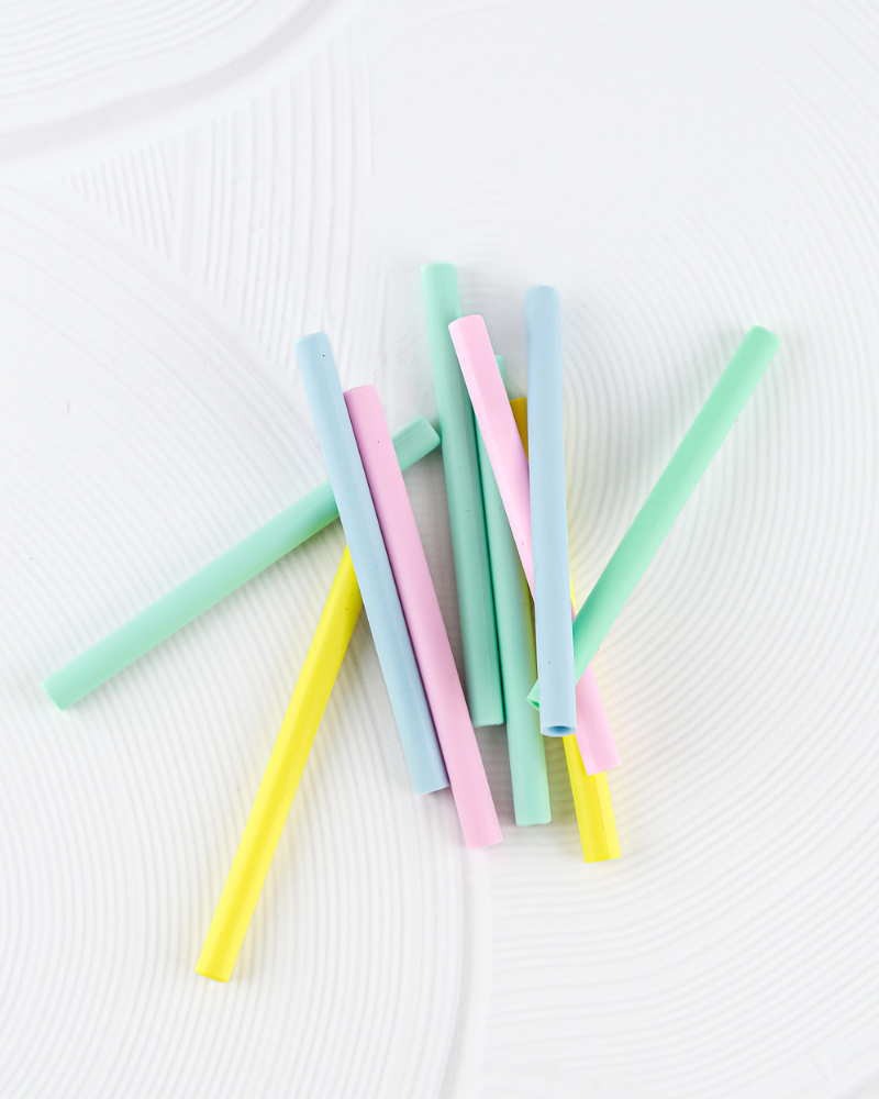 Silicone Straw Set: Dinosaur