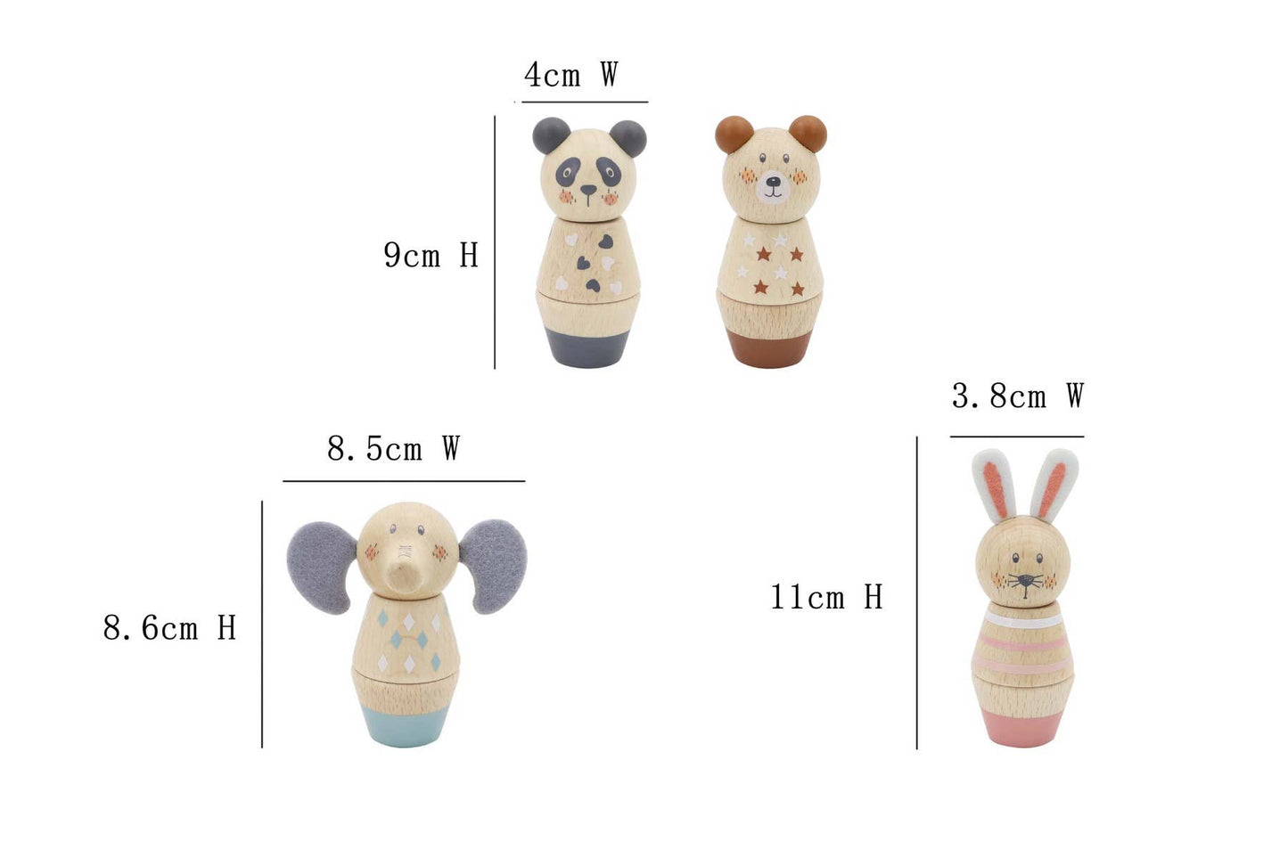 Wooden Screw & Match Animals