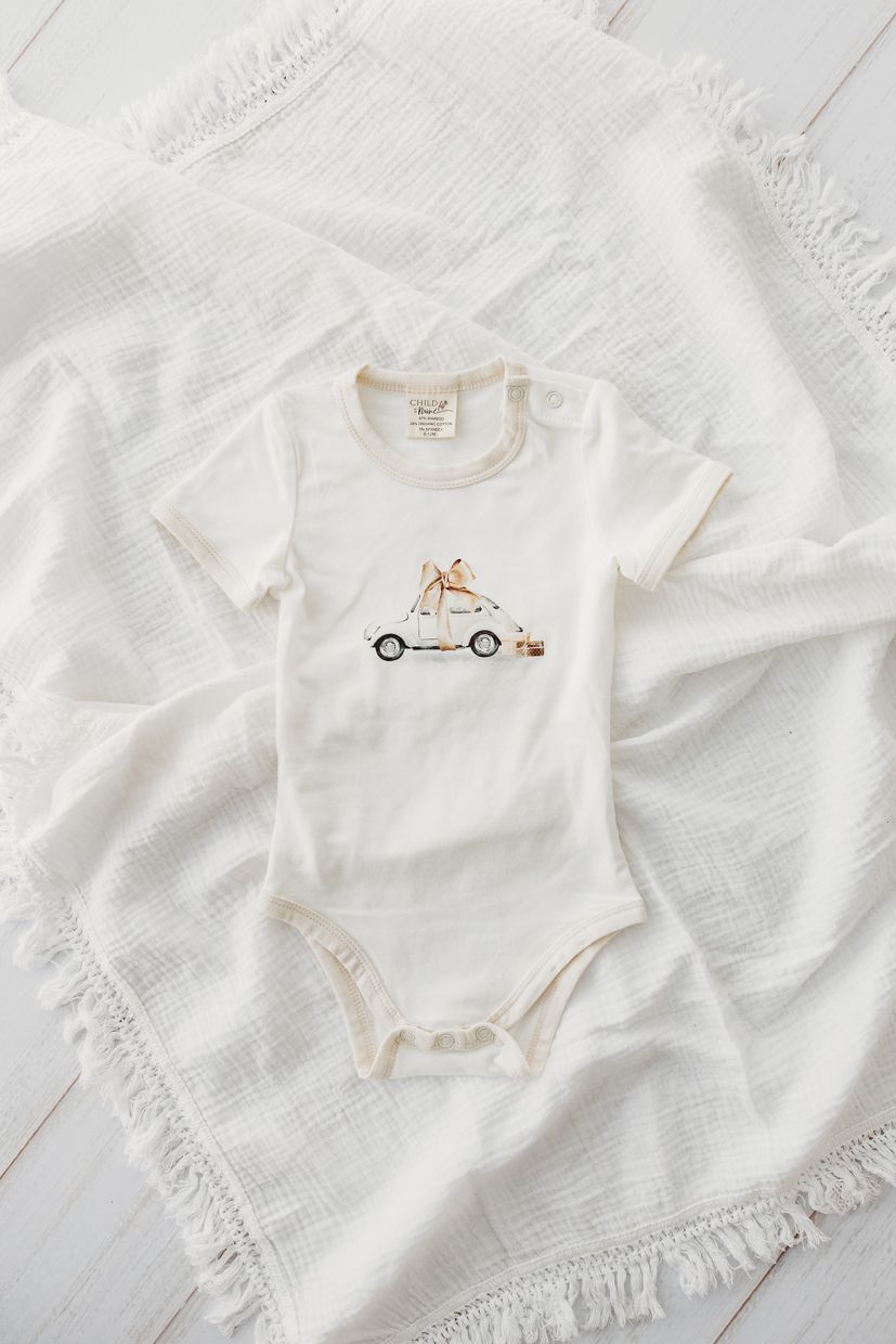 Child Of Mine - Beetle Bow Bodysuit - preorder