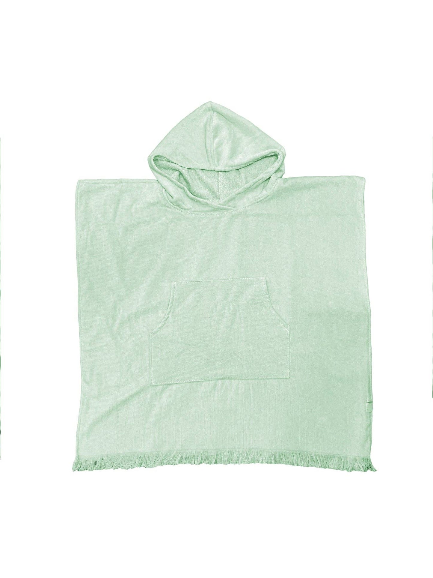 Busselton hooded beach towel - 1 - 7 years, 100% cotton: Mint / 5-7 Years (70 x 70)