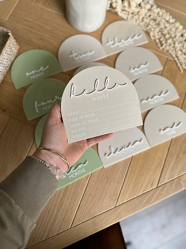 Hello World Acrylic Plaque