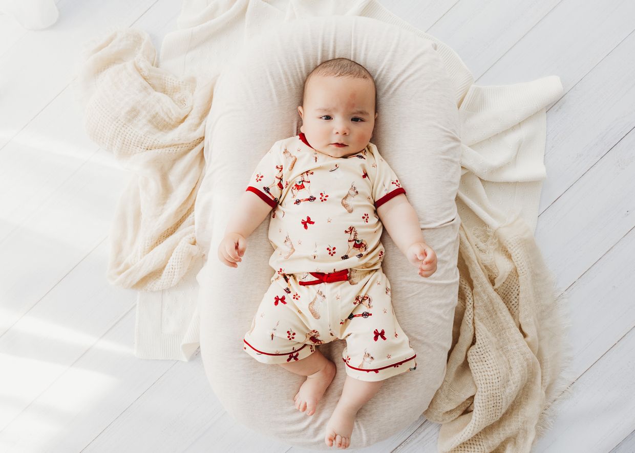 Child Of Mine - Bamboo Christmas Pyjamas - Vintage Rocking Horse