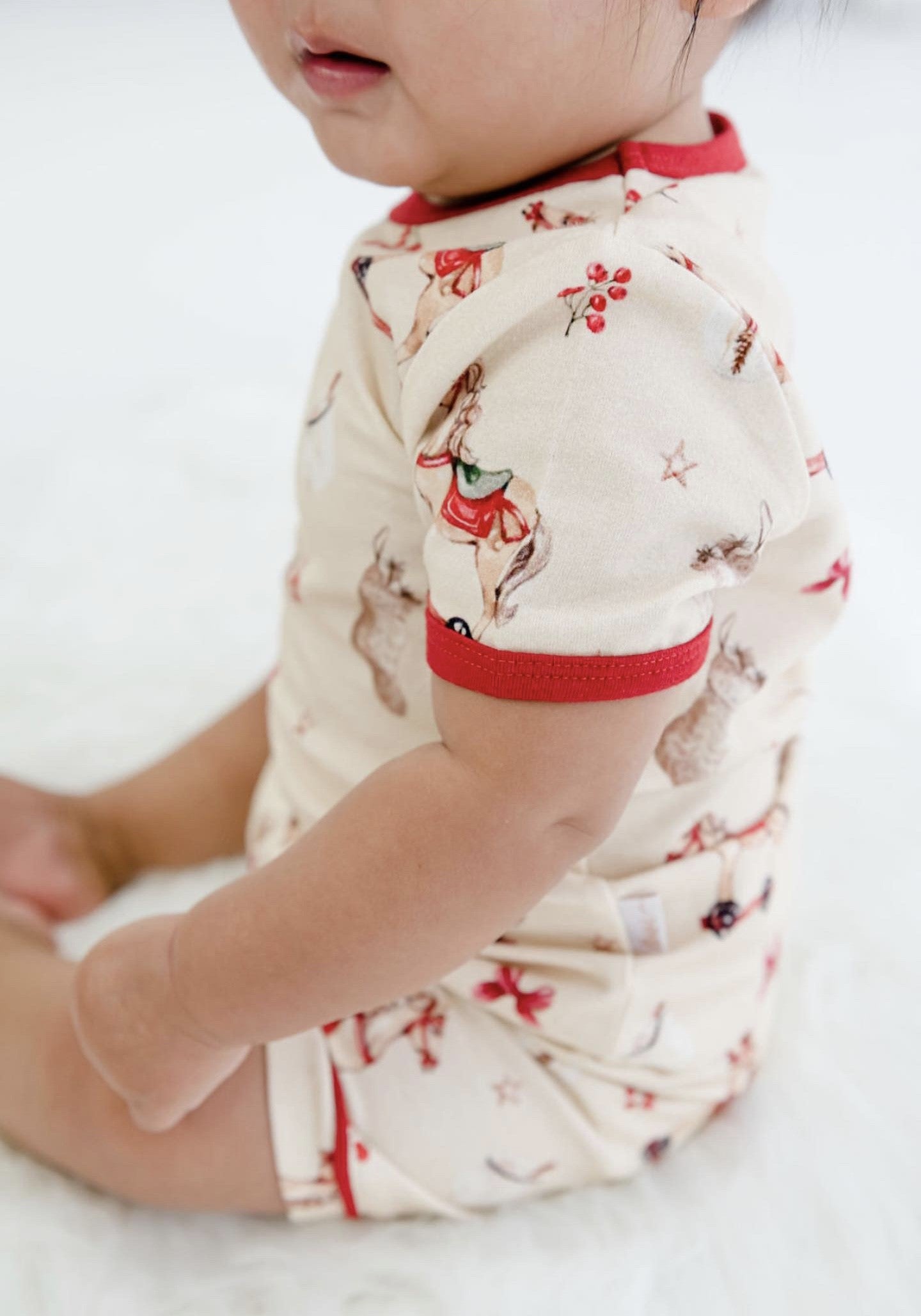 Child Of Mine - Bamboo Christmas Pyjamas - Vintage Rocking Horse