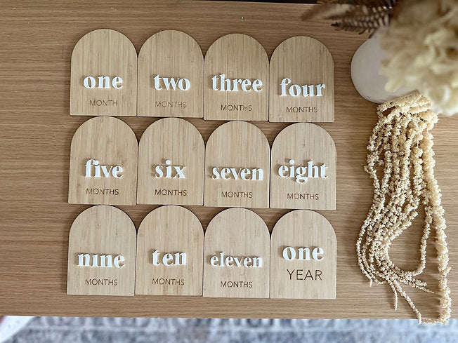 Bamboo Arch Milestone Cards