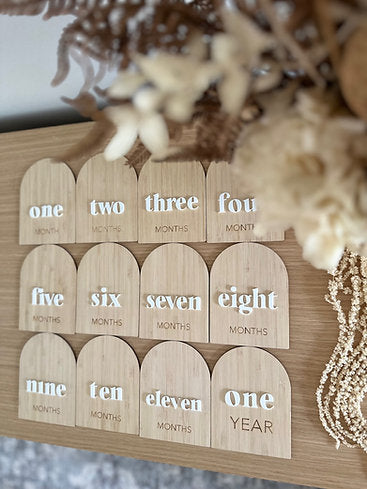 Bamboo Arch Milestone Cards