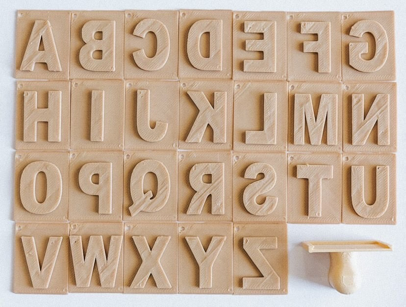 Eco Stamp - Letters Stamp (26 cards)