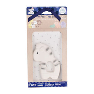 Rubber Zebra Flat Teether
