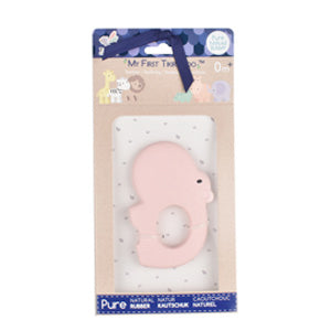 Rubber Hippo Flat Teether