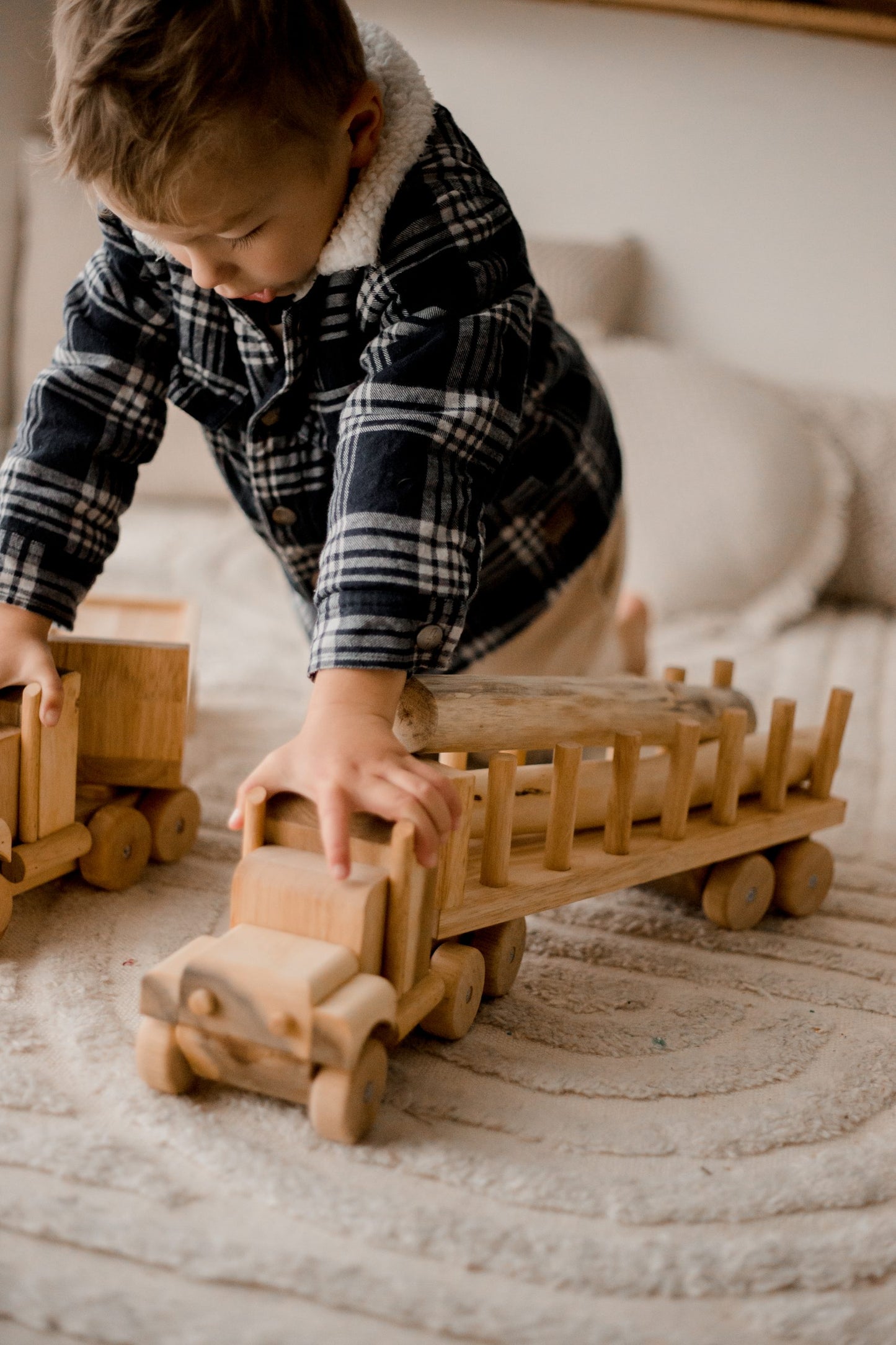 Qtoys - Wooden Log Truck