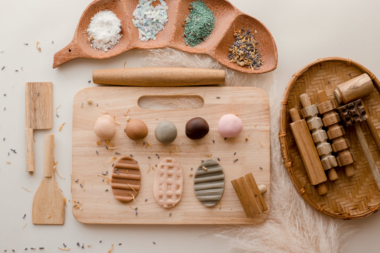 Qtoys - Wooden Playdough Kit