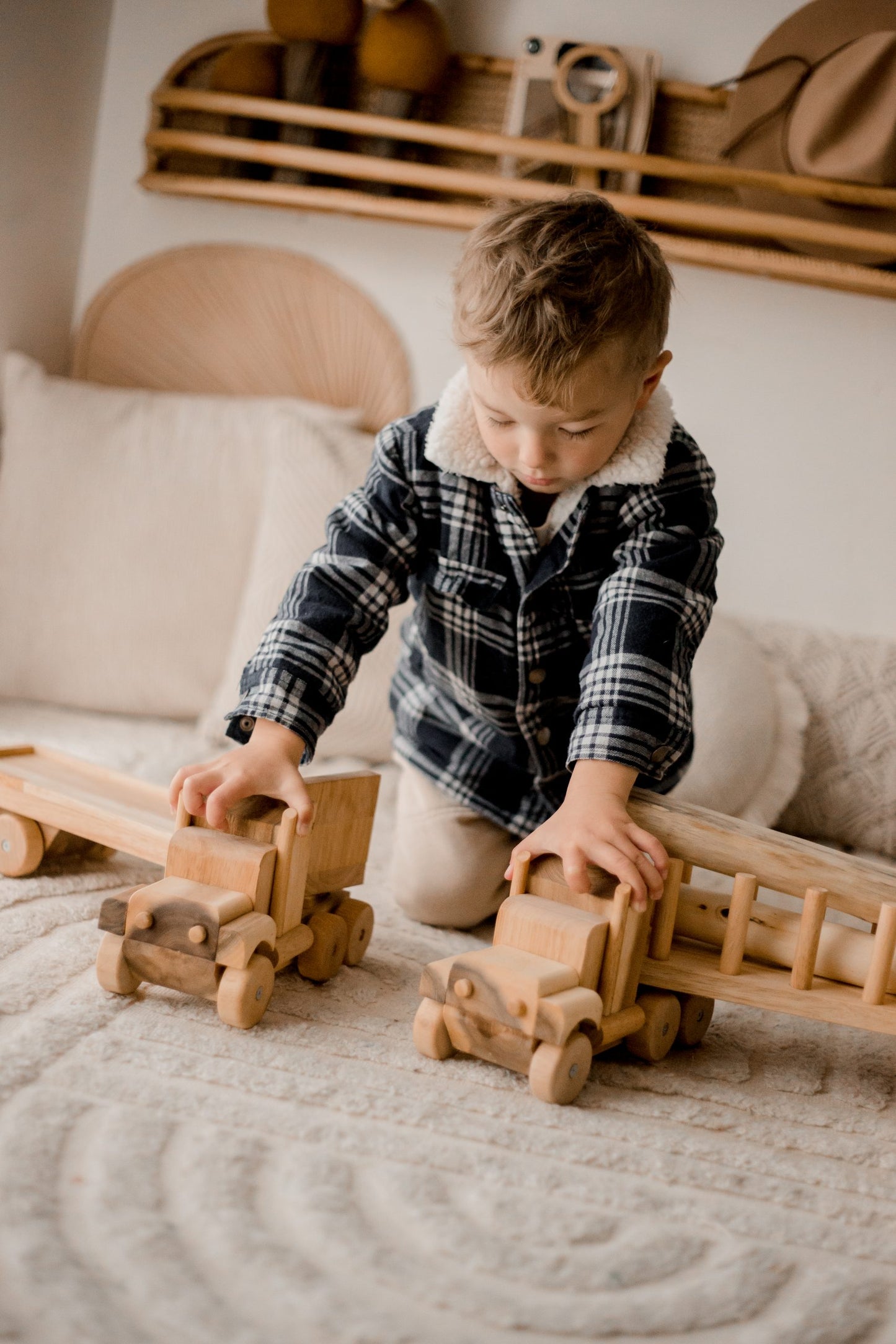 Qtoys - Wooden Log Truck