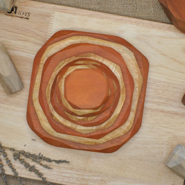 Qtoys - Natural Coloured Stacking Stones