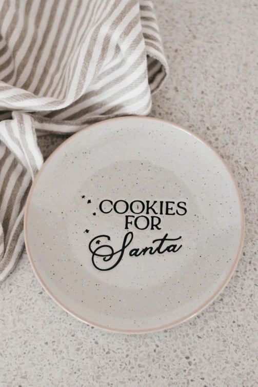 Cookies For Santa Plate
