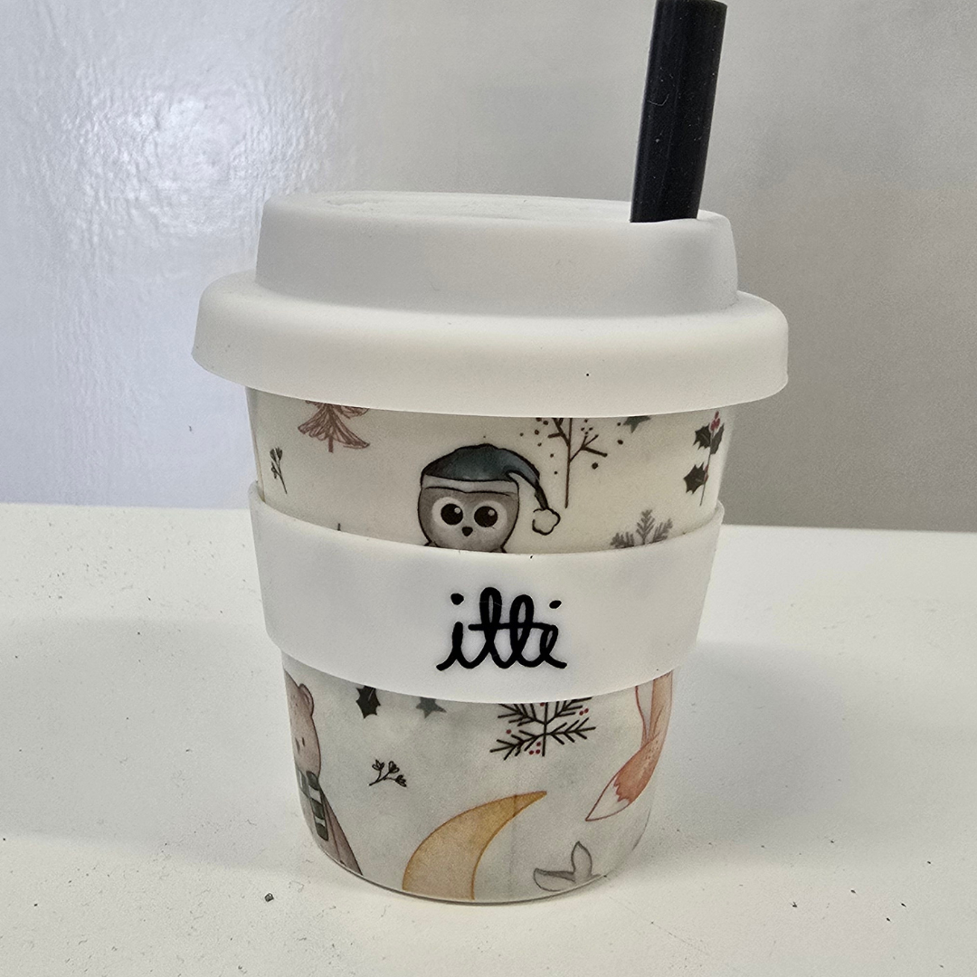 Itti Bamboo Baby Cino Cup + 2 Straws - Wonderland