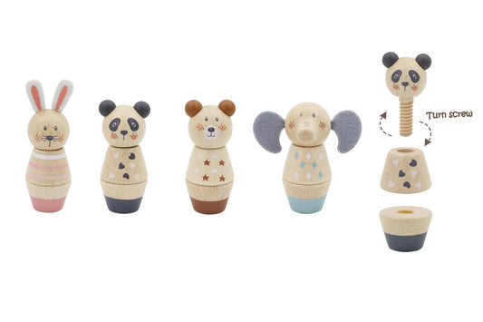 Wooden Screw & Match Animals