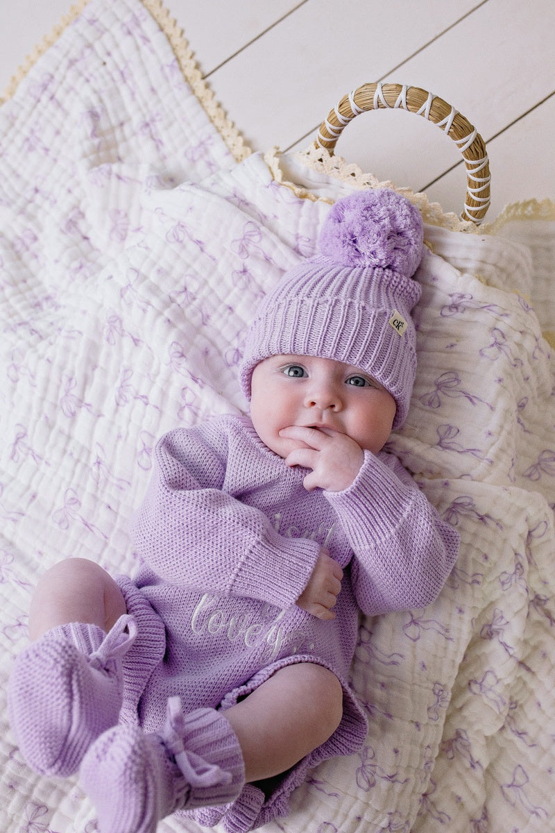 Isn't She Lovely Knit Romper