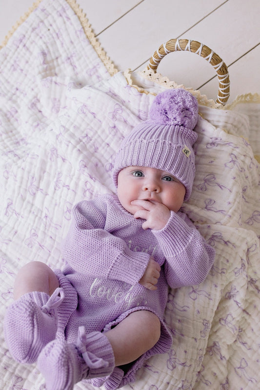 Isn't She Lovely Knit Romper