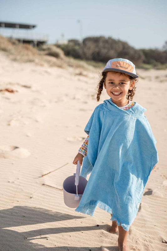 Ningaloo hooded kids beach towel - 100% cotton: 70cm (5-7 years)
