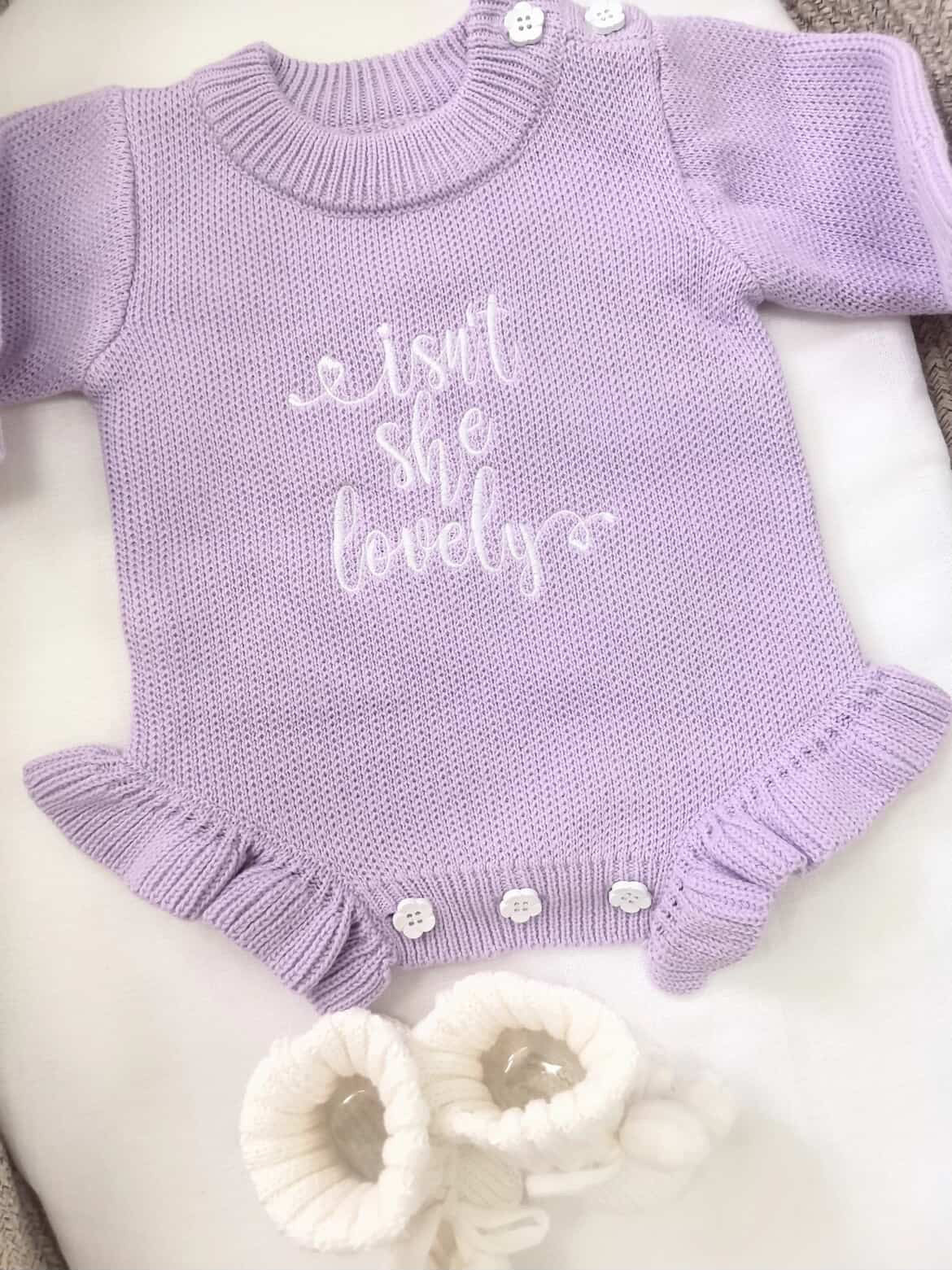 Isn't She Lovely Knit Romper