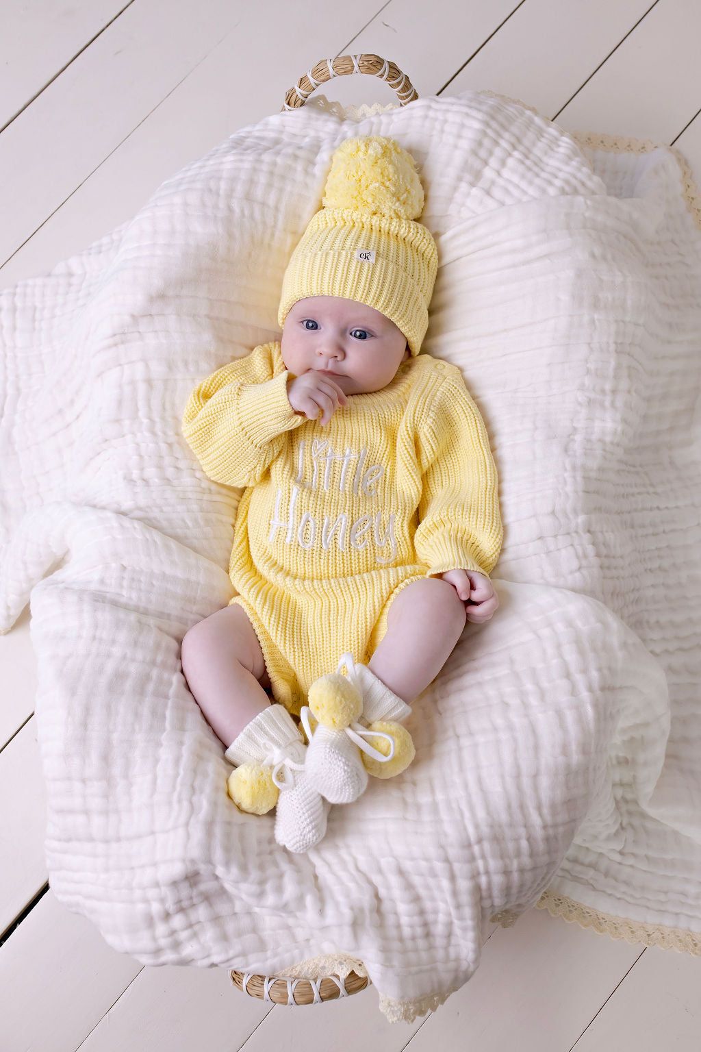 Little Honey Knit Romper