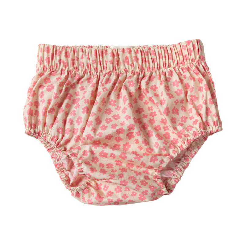 Floral Elastic Waist Cotton Bloomers Nappy Cover - Cherry Blossom