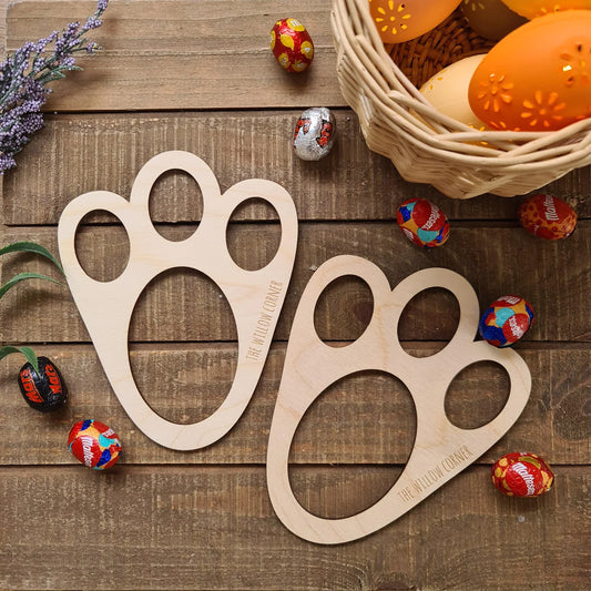 Easter Bunny Footprint Stencil - Easter Gift