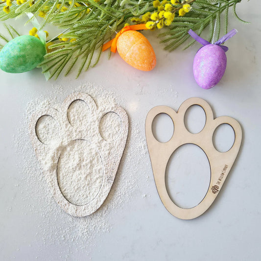 Easter Bunny Footprint Stencil - Easter Gift