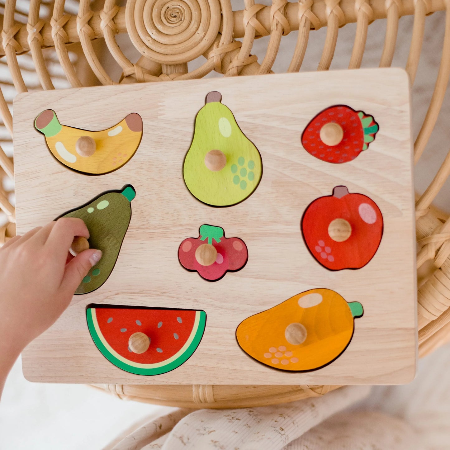 Qtoys - Fruit Knob Puzzle *PREORDER ARRIVING BEFORE CHRISTMAS