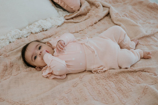 Frilly Bodysuit - Pink Hearts