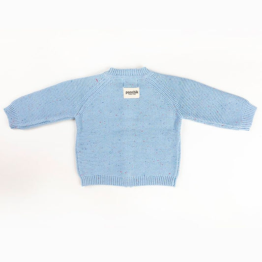 Ponchik Babies + Kids - Cotton Knitted Cardigan - Mist Knit