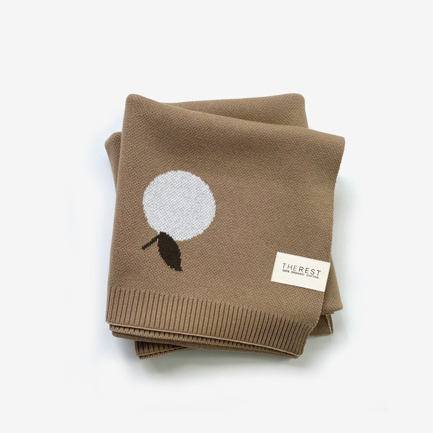 The Rest - organic Cotton Knit Blanket - Plum