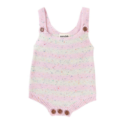 Ponchik Kids Knitted Romper Fairy Floss Speckle