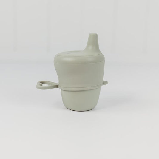 Silicone Sippy Cup With Lid - Sage