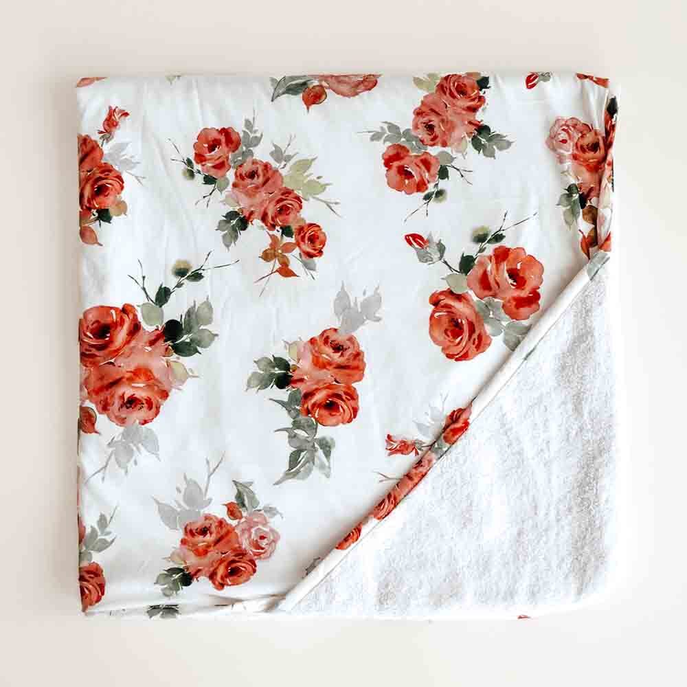Snuggle Hunny Organic Cotton Extra Large Towel - Rose Bud