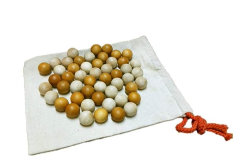 Qtoys - Two Tone Wooden Balls - 50 Pack