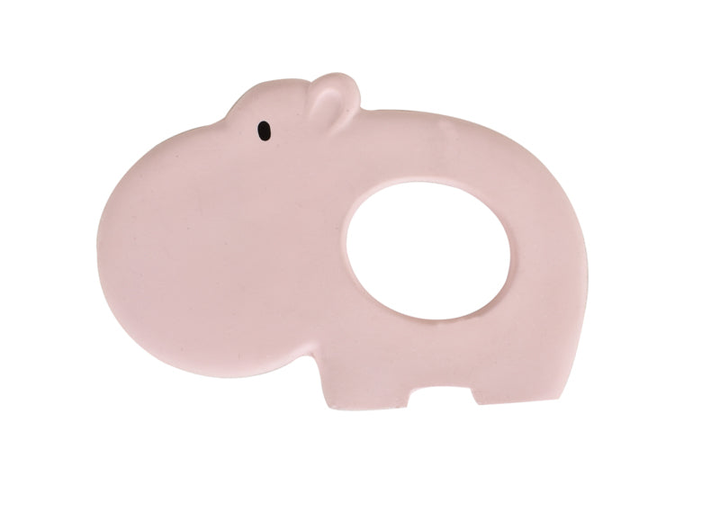 Rubber Hippo Flat Teether