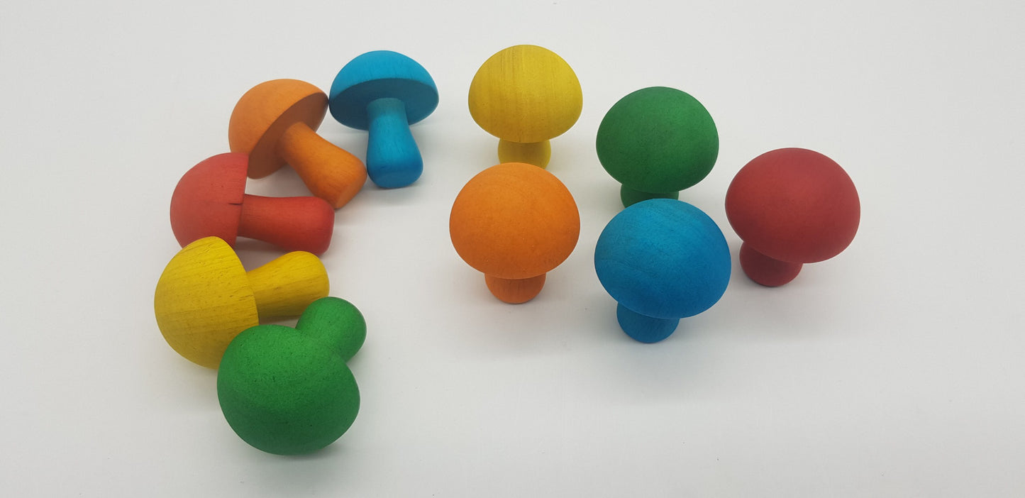 Qtoys - Coloured Mushrooms