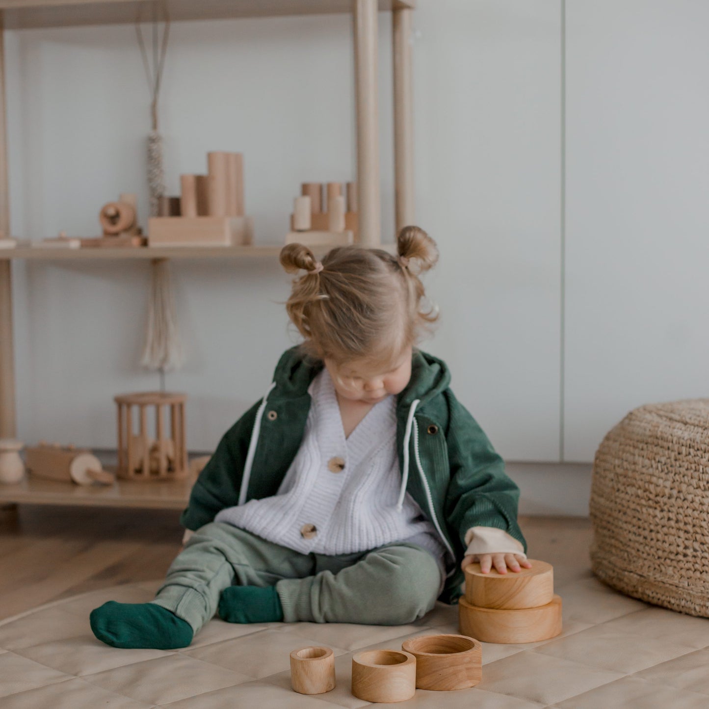 Natural Stacking Bowls